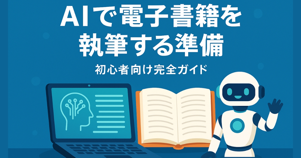 AIで電子書籍を執筆する準備【初心者向け完全ガイド】